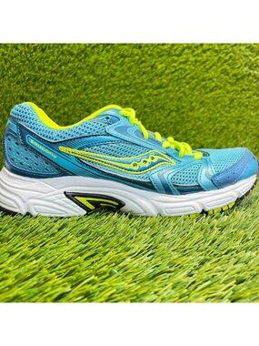 Saucony Oasis 2 Womens Size 7.5 Blue Green White Athletic Running Shoes Sneakers